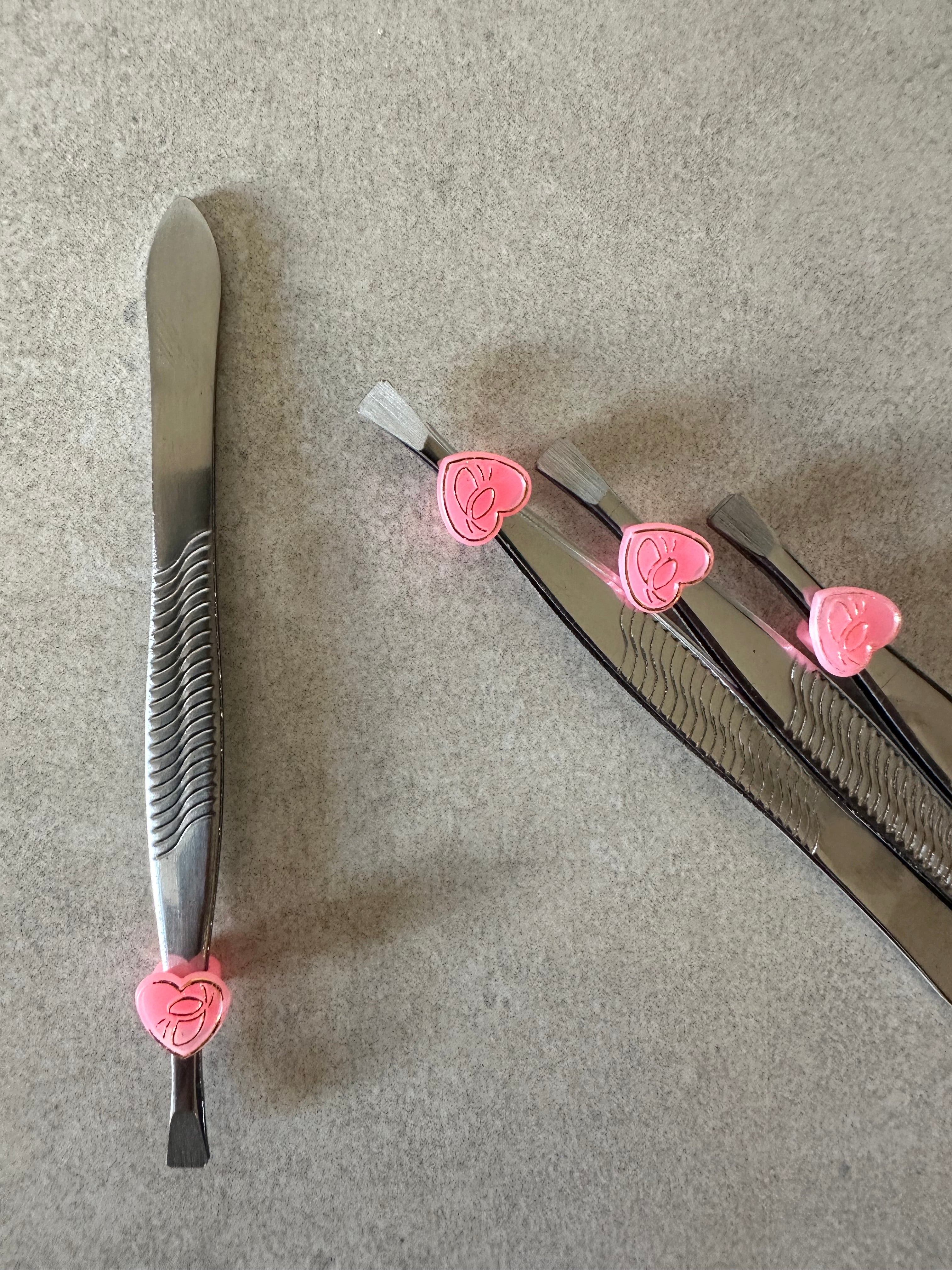Cute Hair Tweezer Heart Detail