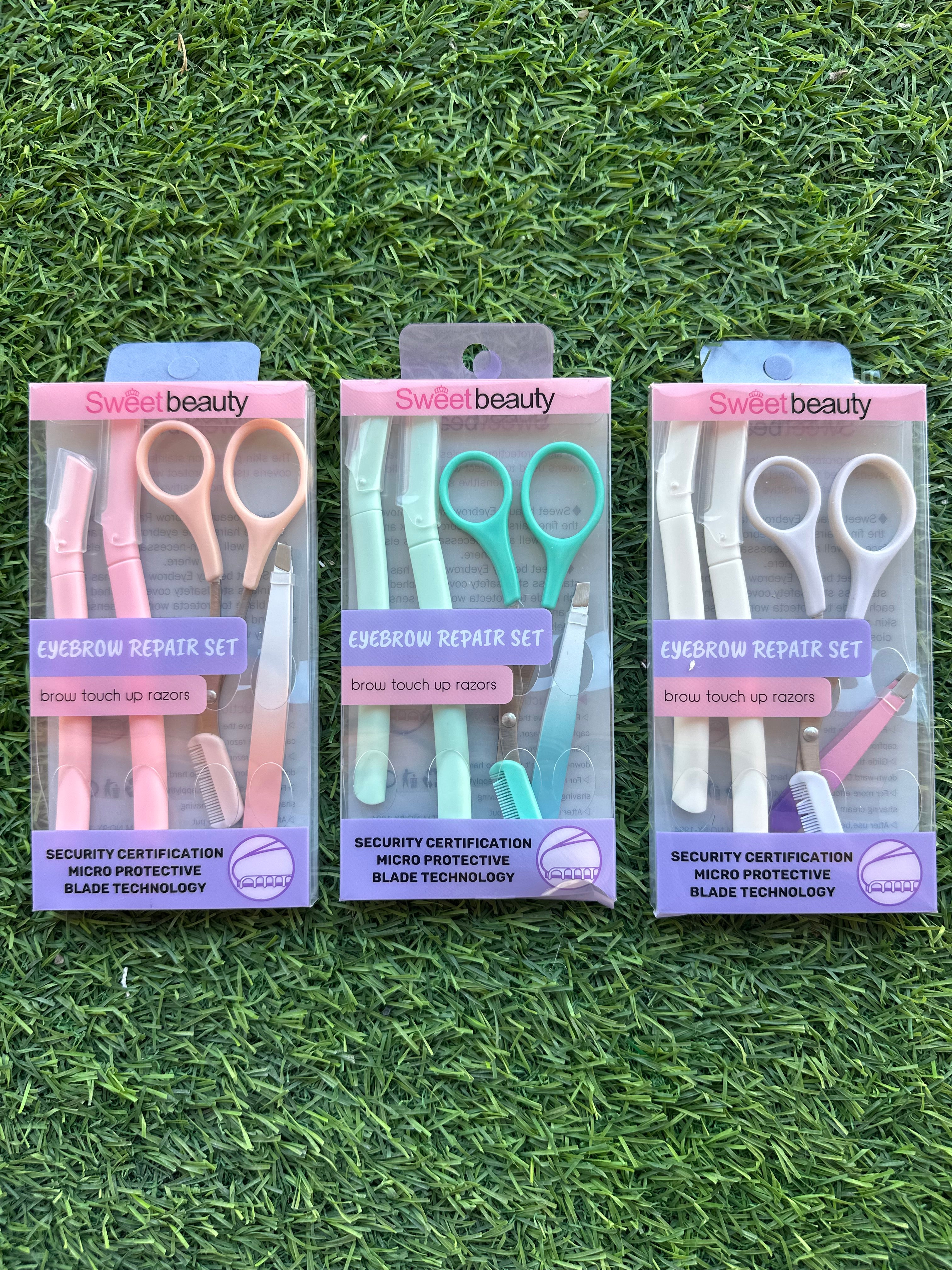 Pro Gradient Eyebrow Grooming Kit with razors