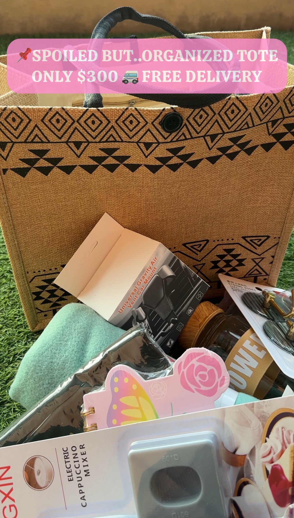 Spoilt but organized tote bundle