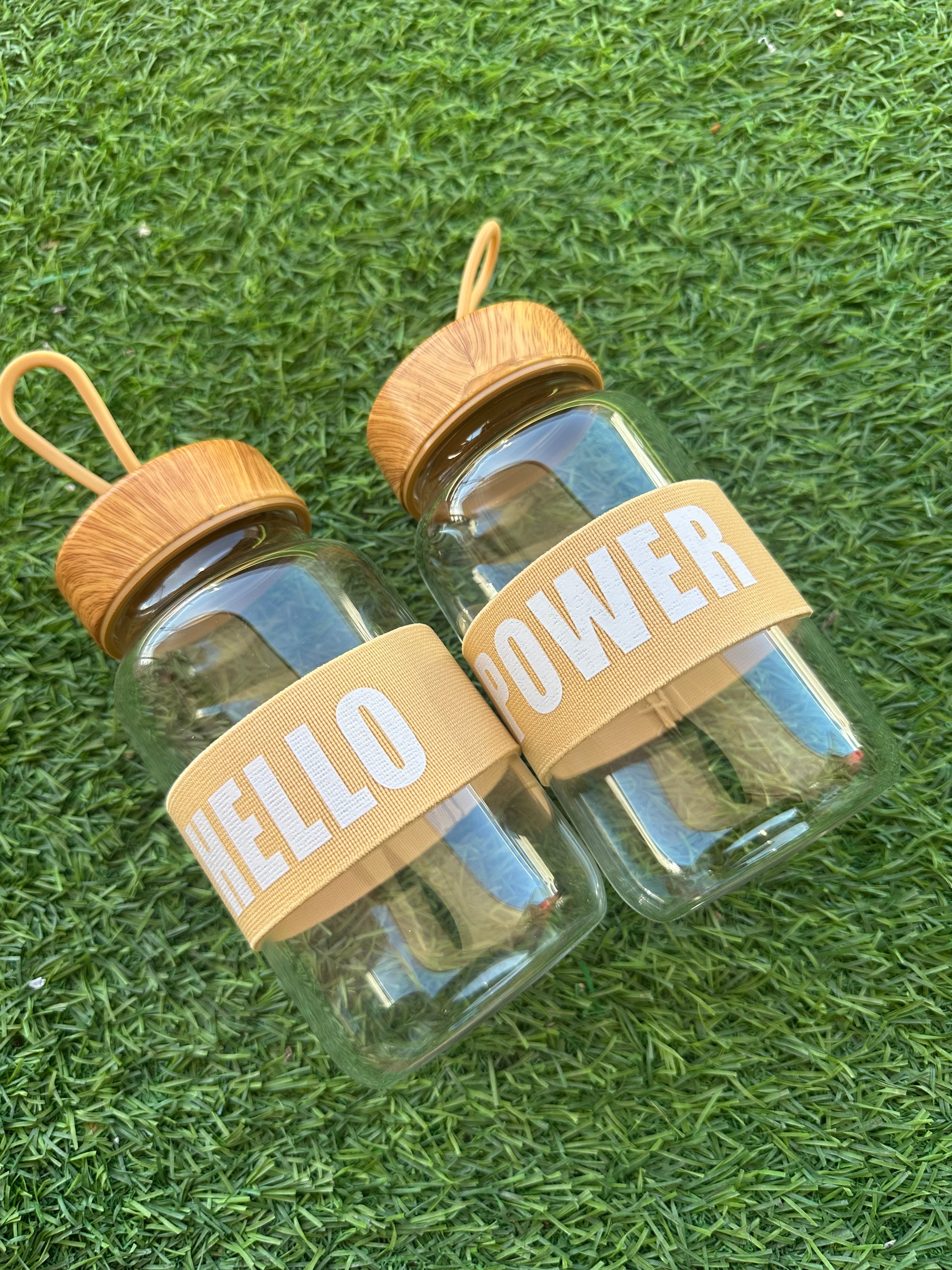 Motivational Glass Drinking Bottle