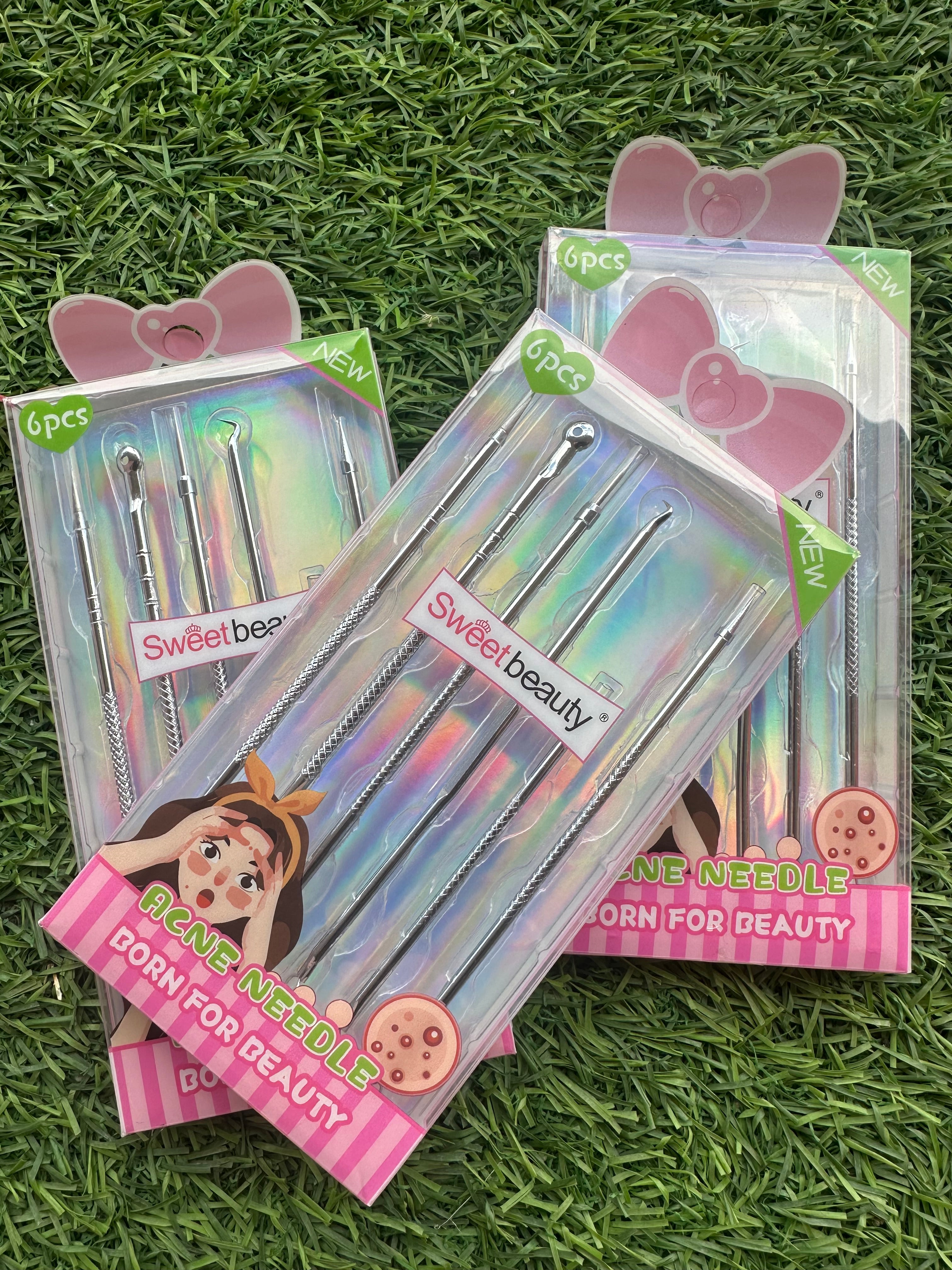 Blackhead Remover Pimple Popper Tool Kit - (6 Piece Kit) -