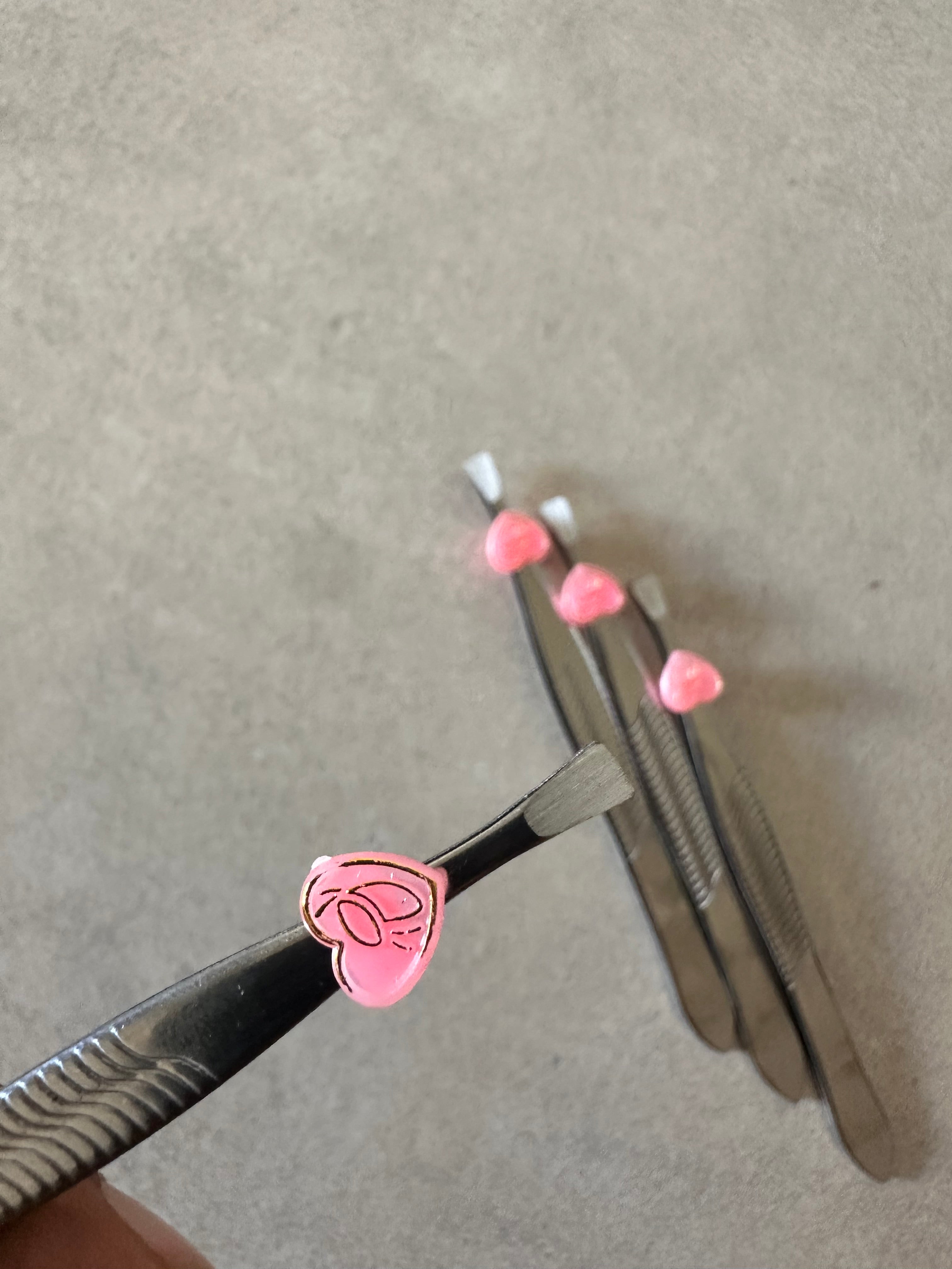 Cute Hair Tweezer Heart Detail