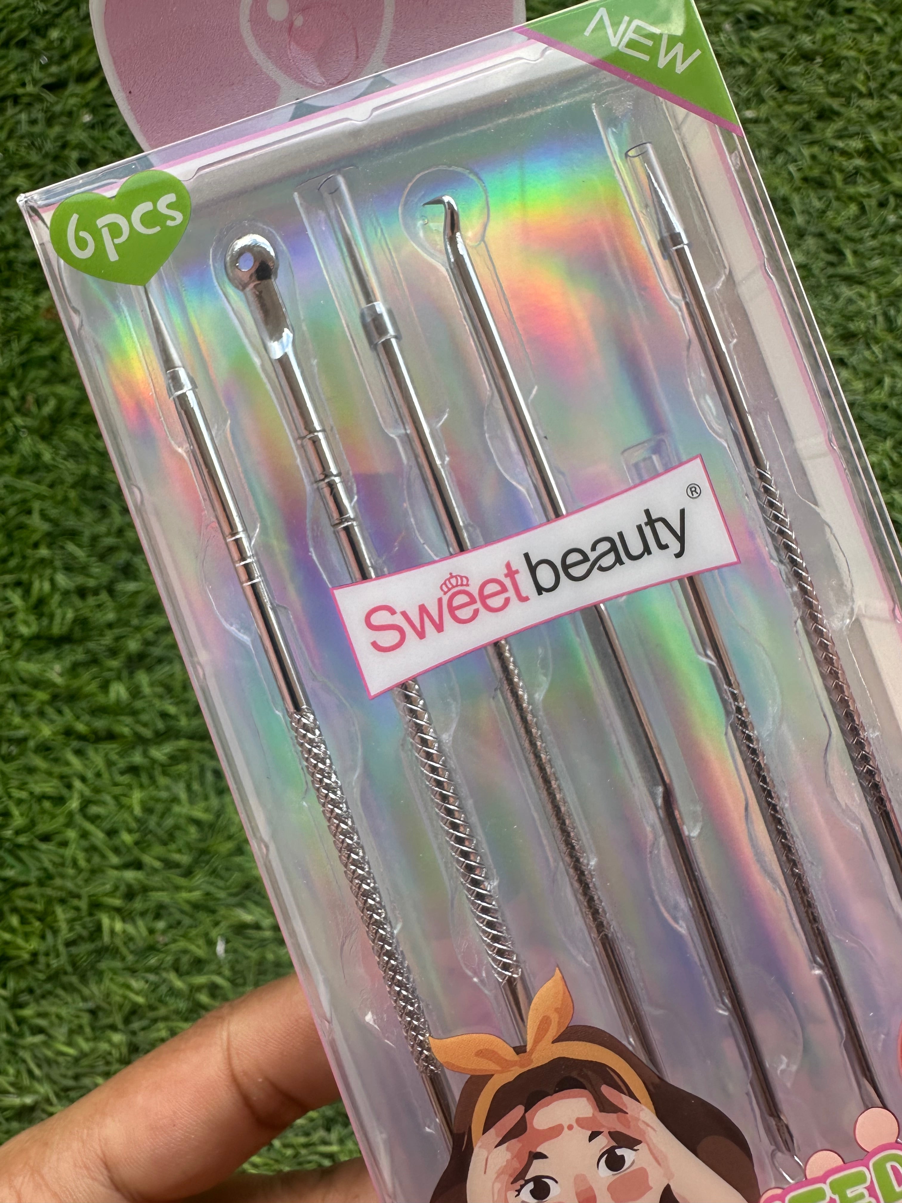 Blackhead Remover Pimple Popper Tool Kit - (6 Piece Kit) -