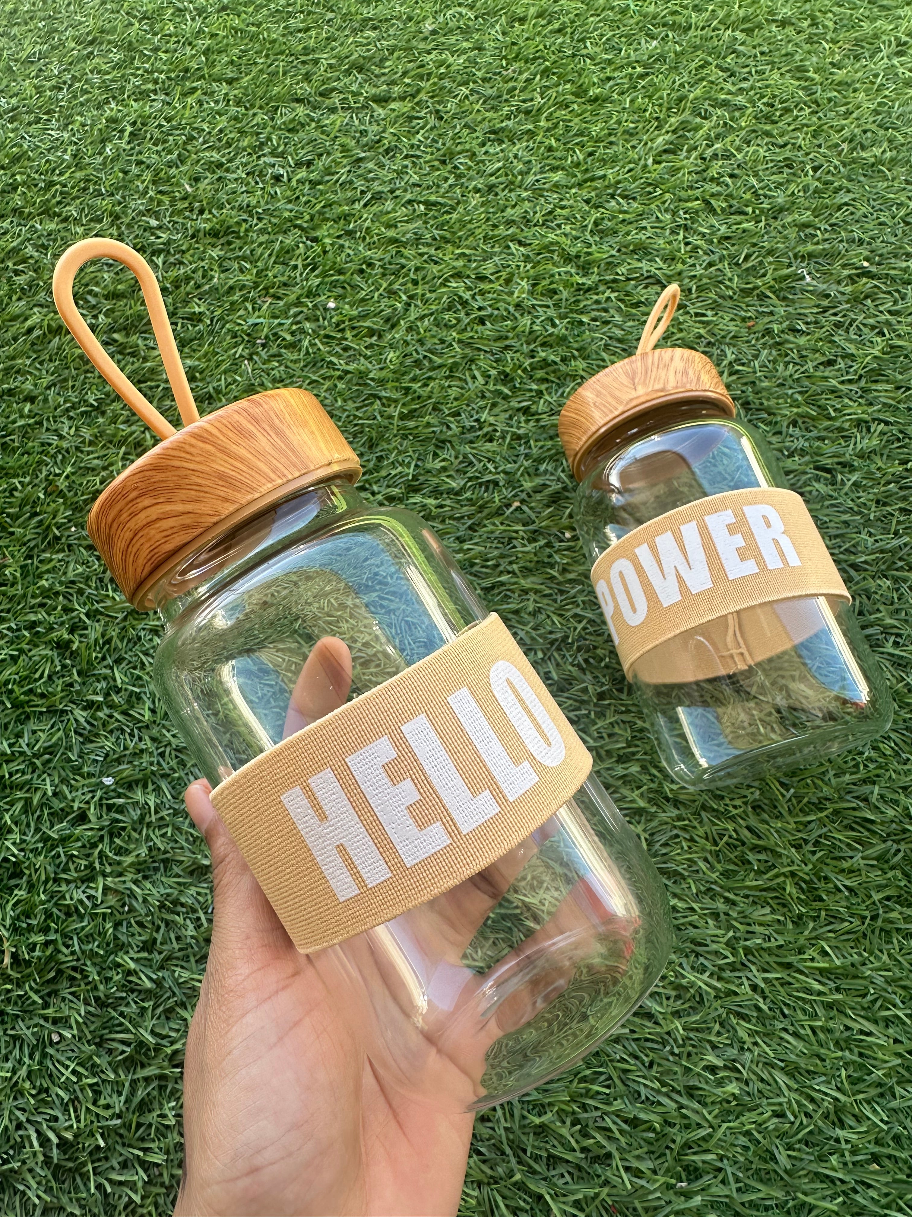 Motivational Glass Drinking Bottle