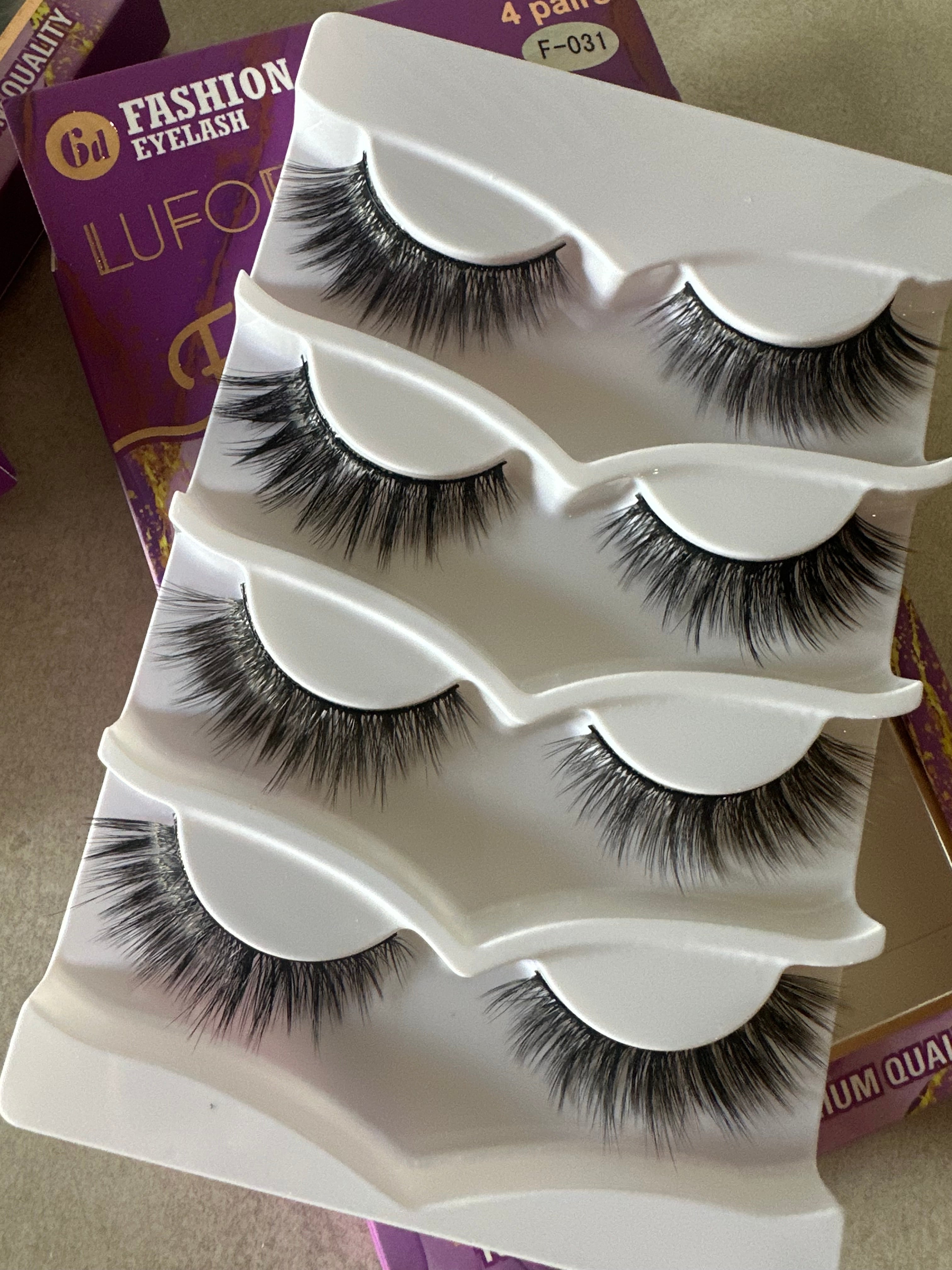 4 Pairs Natural Handmade Lash Set