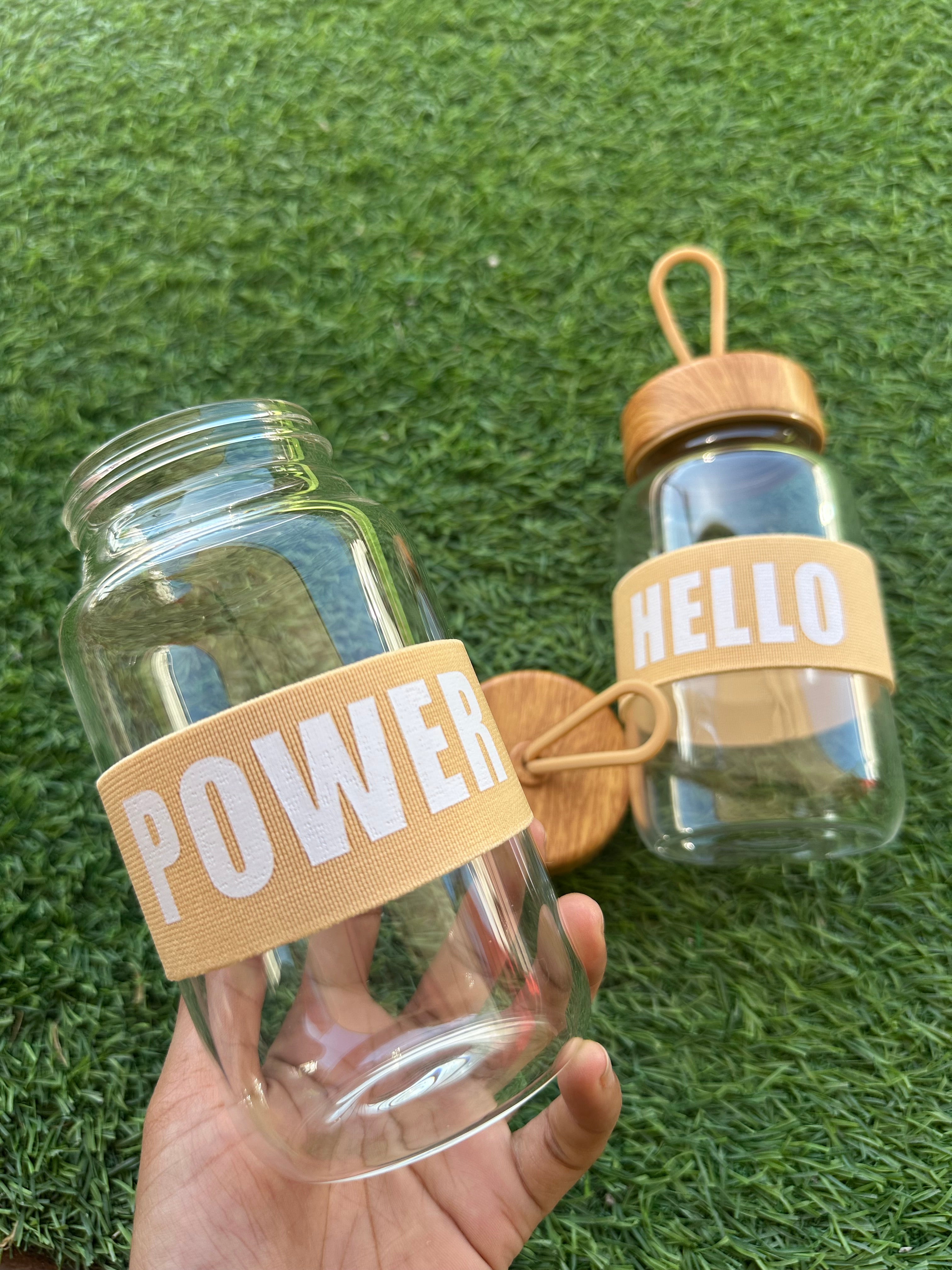 Motivational Glass Drinking Bottle